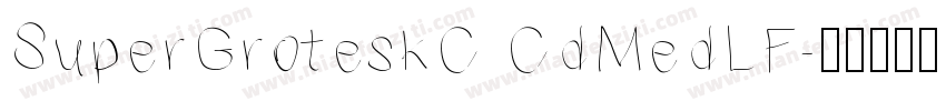 SuperGroteskC CdMedLF字体转换